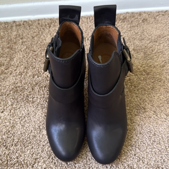 See by Chloe Buckle Black Leather SB Heeled Bootie - Picture 6 of 10